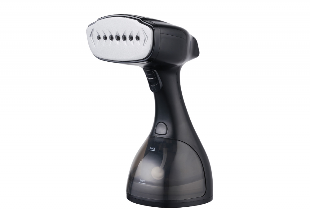 Vertikal steamer på 1500 W med XL keramisk strykesåle, dampeffekt på opptil 25 g/min og mulighet for både vertikal og horisontal stryking.